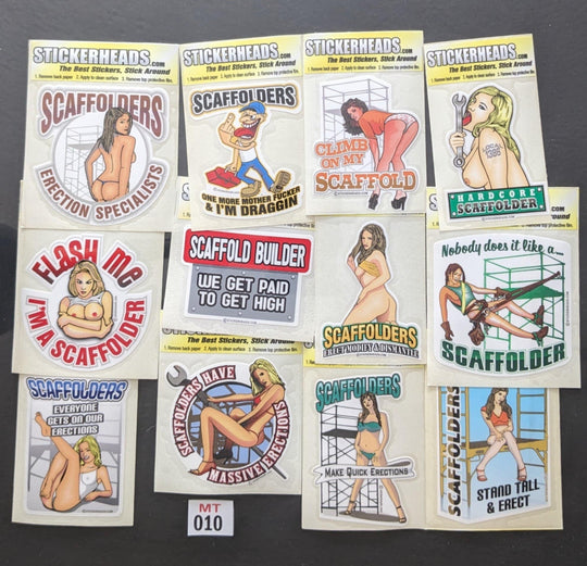 ⭕MT010 - Scaffold 12-3" Sticker Pack | | Over Run Sticker Deal | |
