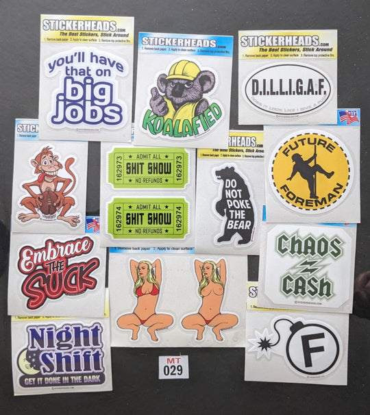 ⭕MT029 - Scaffold Scaffolding 12-3" Sticker Pack | | Over Run Sticker Deal