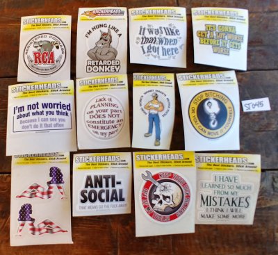 ⭕#ST045- Job - 12-3" Sticker Pack | | Over Run Sticker Deal | |
