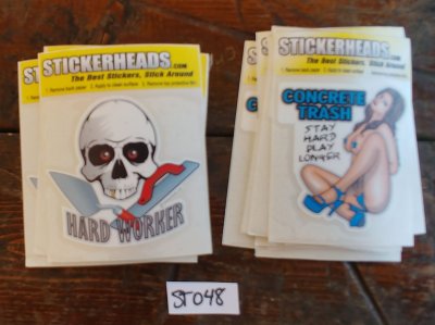 ⭕#ST048- Concrete- 12-3" Sticker Pack | | Over Run Sticker Deal | |