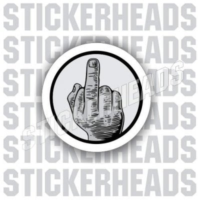 Flip Off Finger - Coffee Tumbler Sticker