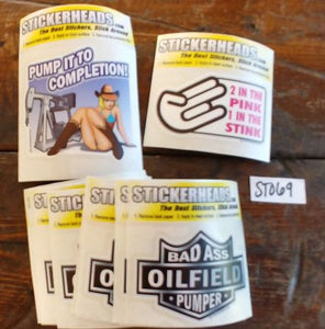 ⭕#ST069 -Oilfield  12-3" Sticker Pack   | |  Over Run Sticker Deal  | |