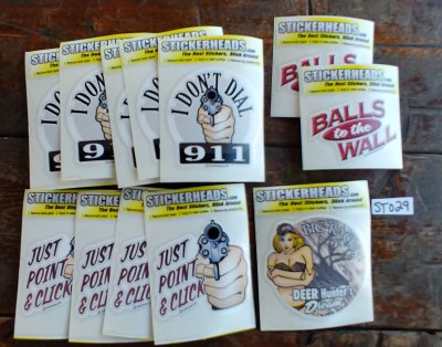 ⭕#ST029- Gun Hunting - 12-3" Sticker Pack | | Over Run Sticker Deal | |