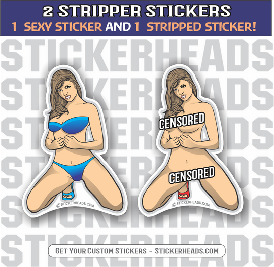 Annie Position - Sexy Stripper Stickers - 2 STICKERS!