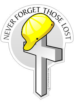 Never Forget Those Lost - Custom text - In Memory Of Sticker