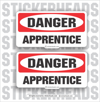 DANGER APPRENTICE - work union misc Funny Sticker