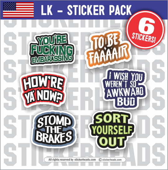 Letters to Kenny 6 sticker Pack - Stickers