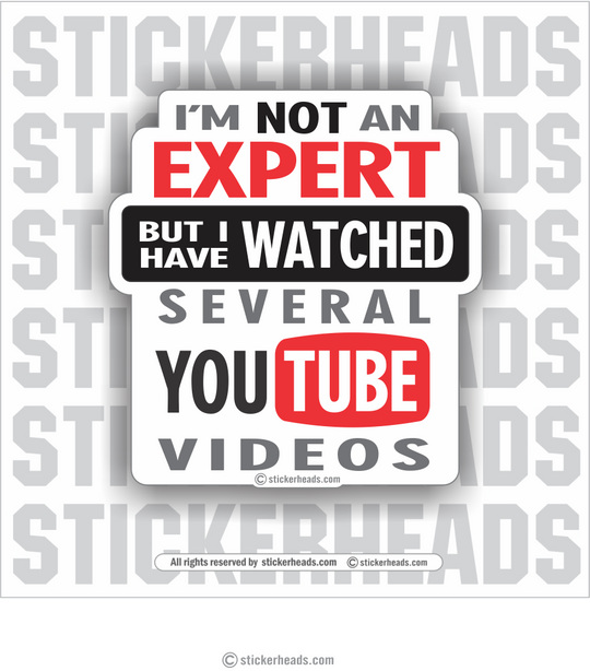 I'm Not An Expert but I Have watched several YOUTUBE Videos - Funny Sticker