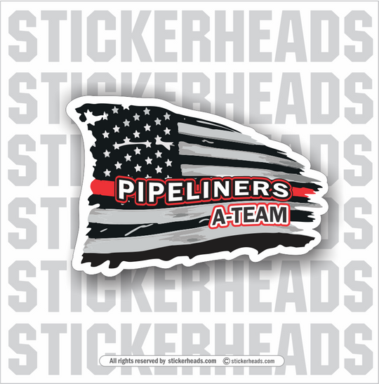 USA LINE Flag - Custom Text - Incentives Sticker