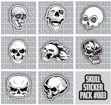 SKULL PACK #003 - Skull Sticker Pack