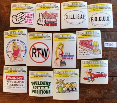 ⭕#ST062- Job 12-3" Sticker Pack | | Over Run Sticker Deal | |