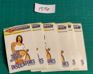 ⭕#1576 -  INSULATORS - 12-3" Sticker Pack   | |  Over Run Sticker Deal  | |