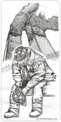 911 Firefighter In Memory Of Sticker