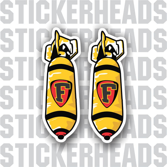 F-BOMB Yellow - Funny Sticker