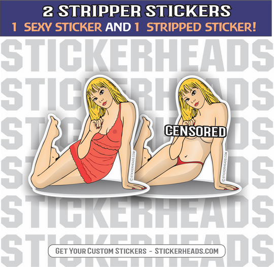 Honey Dews - Sexy Stripper Stickers - 2 STICKERS!