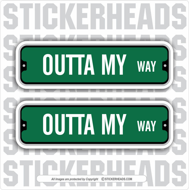 Green Street Signs - Add Custom Text Message - Make Your Own Sticker