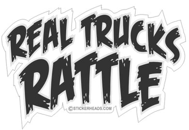 Real Trucks Rattle -Tractor Truck  Farm Diesel Sticker