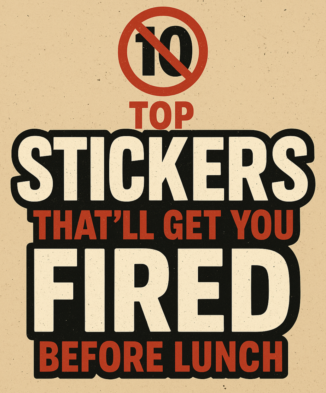 Top 10 Stickers That Will Get You Fired Before Lunch