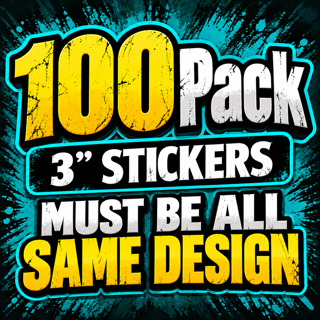 100 - 3" stickers - All The Same Sticker -  Bulk Savings Pack