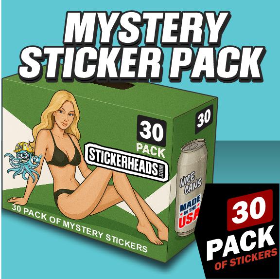 MYSTERY STICKER BOX  - 30 PACK OF STICKERS