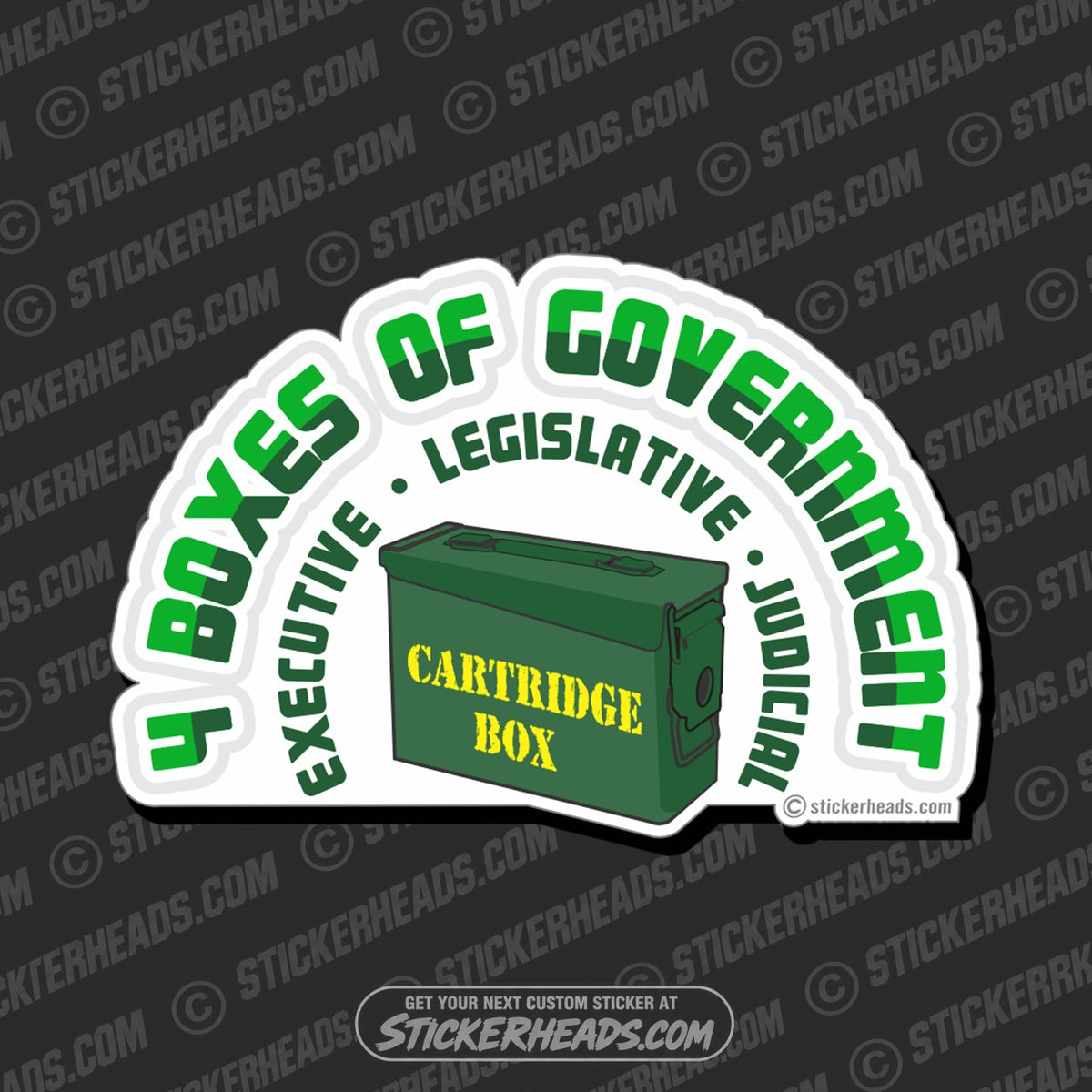SH-PROTECTED|TAG-REPAIR|4-boxes-of-government-pro-gun-sticker
