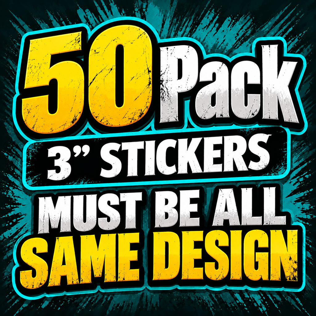 50 - 3" stickers - All The Same Sticker -  Bulk Savings Pack