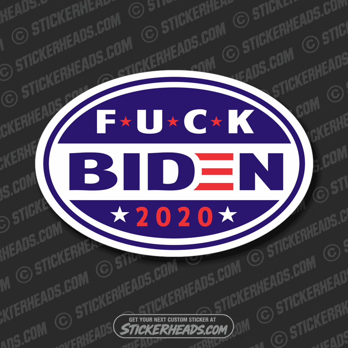 Fuck Biden - Trump  -  Anti Biden Political Sticker