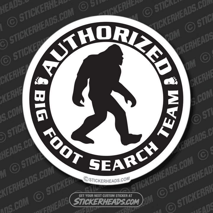 Bigfoot Search Team  -  sasquatch Conspiracy Sticker