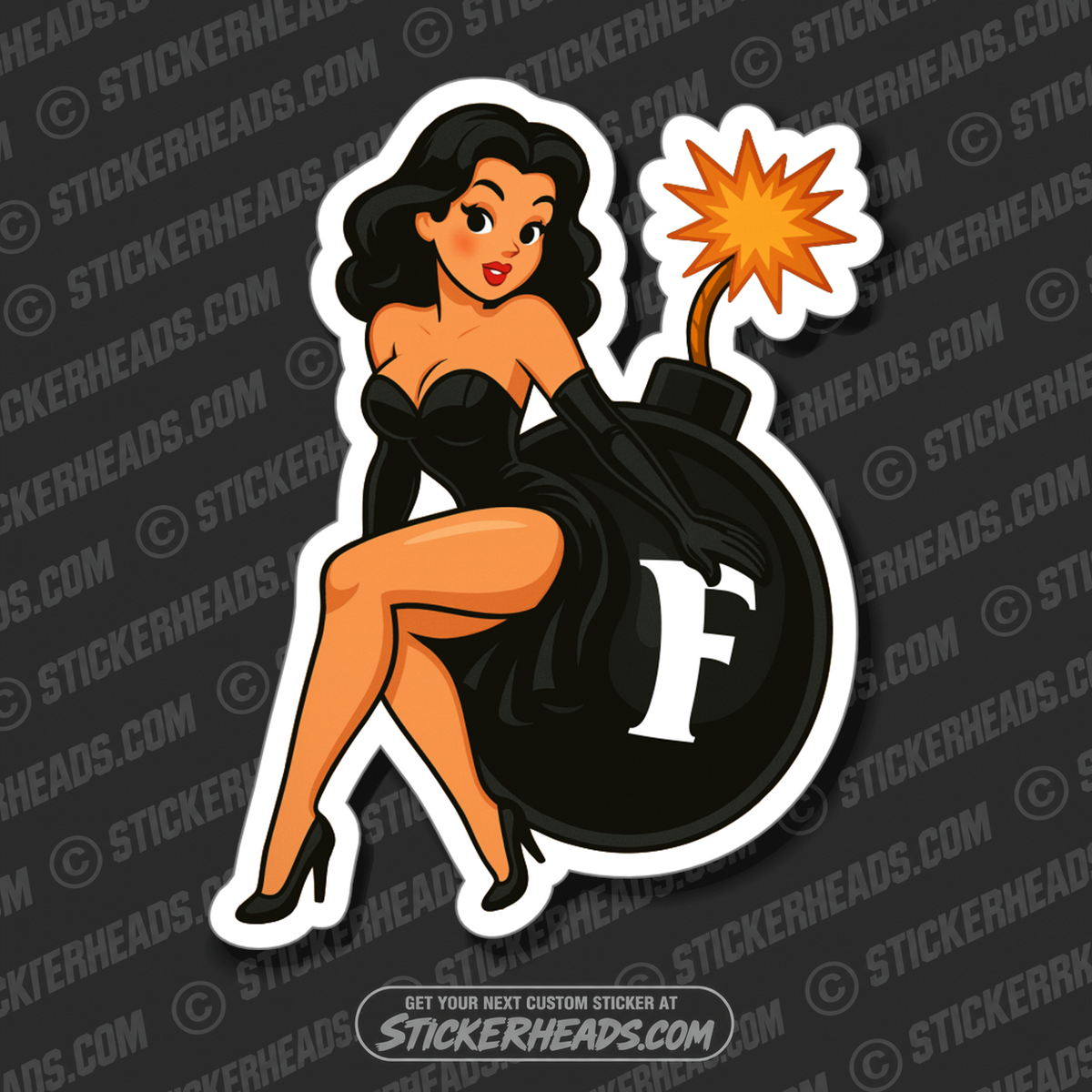 BOMBSHELL F-BOMB - Bomb Misc Funny Sticker
