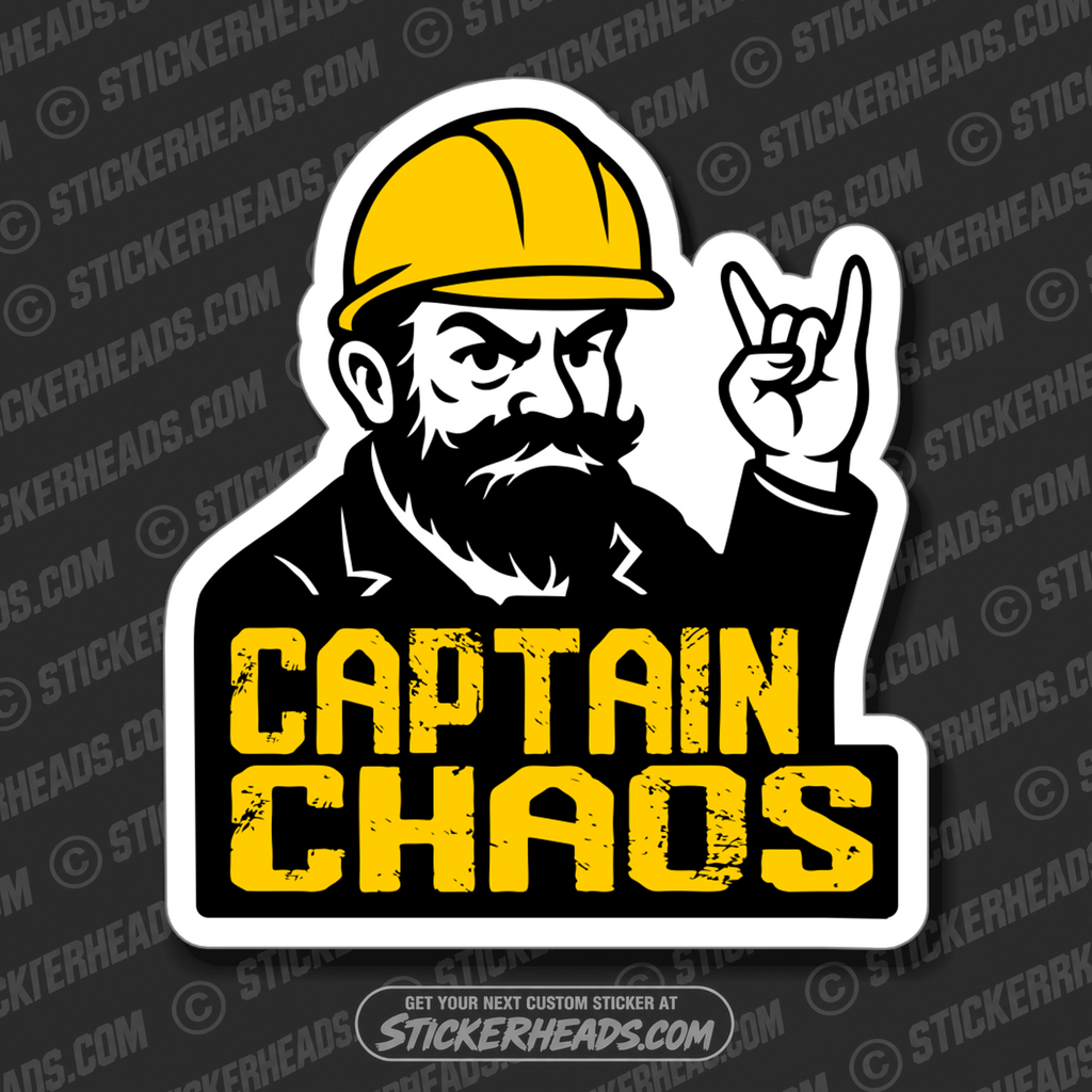 CAPTAIN CHAOS - UNION Misc Funny Sticker