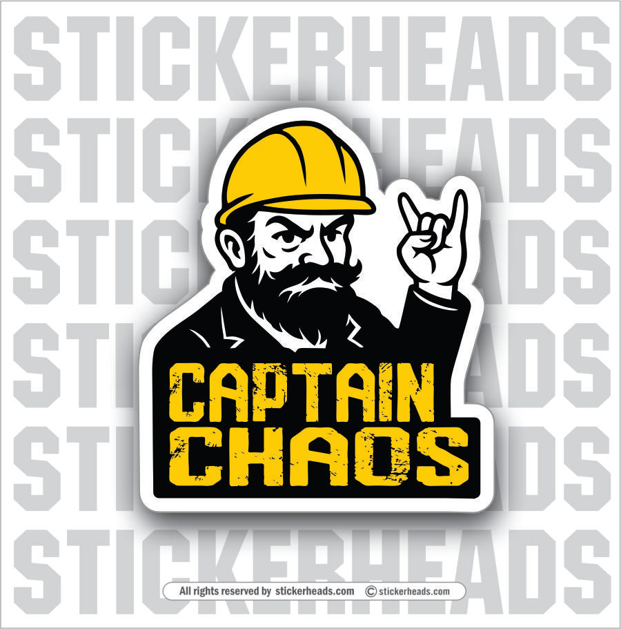 CAPTAIN CHAOS - UNION Misc Funny Sticker
