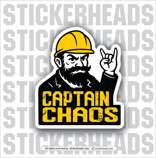CAPTAIN CHAOS - UNION Misc Funny Sticker
