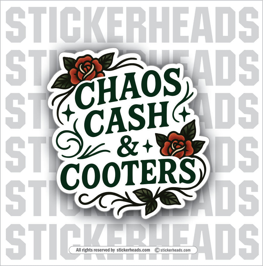 CHAOS CASH COOTERS - UNION Misc Funny Sticker