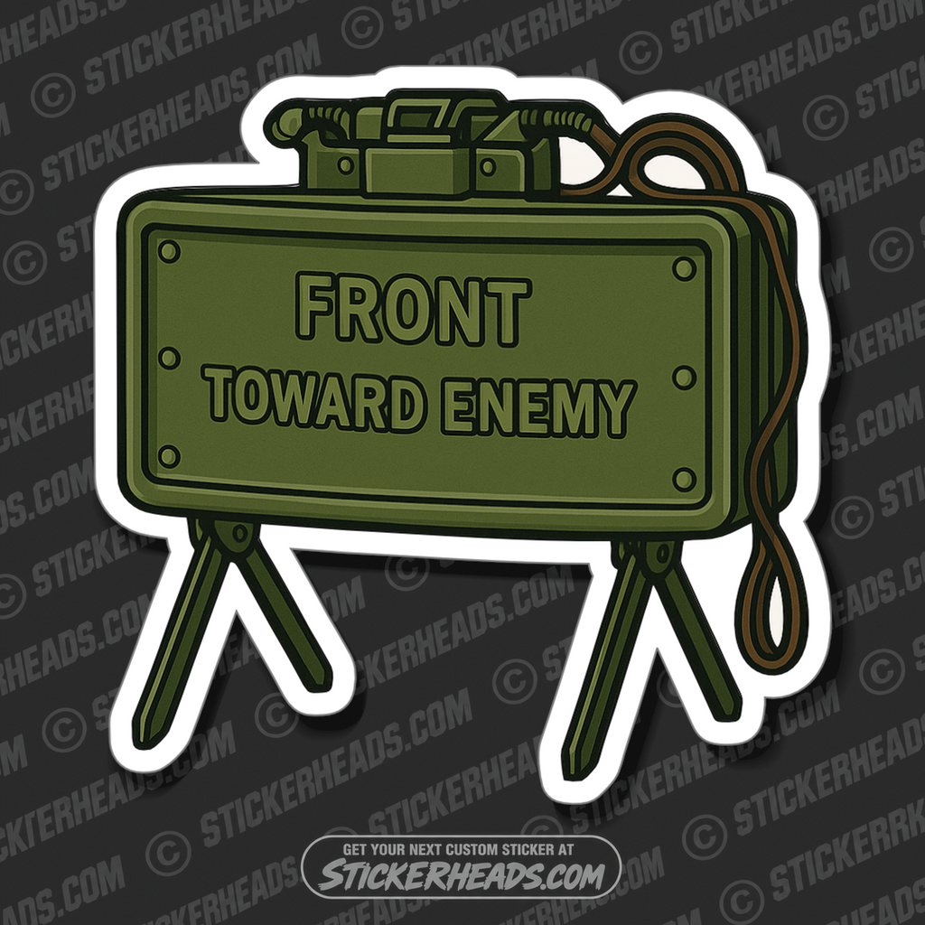 CLAYMORE MINE FRONT TOWARD ENEMY - Bomb Misc Funny Sticker