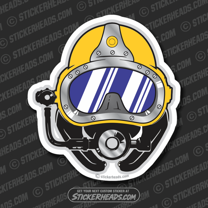 Diver Helmet - Commercial Diver Sticker