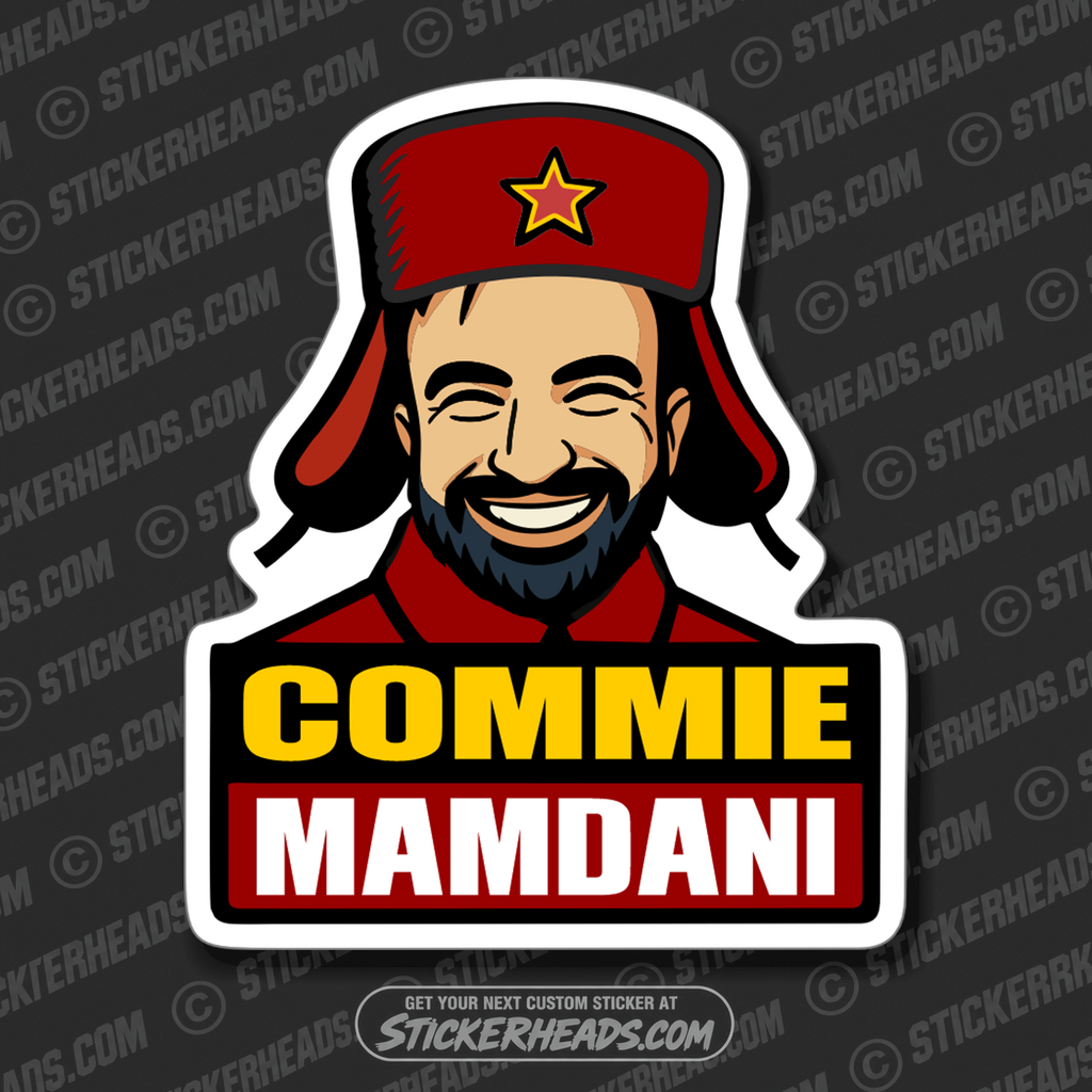 COMMIE MAMDANI - Funny Misc Political Sticker