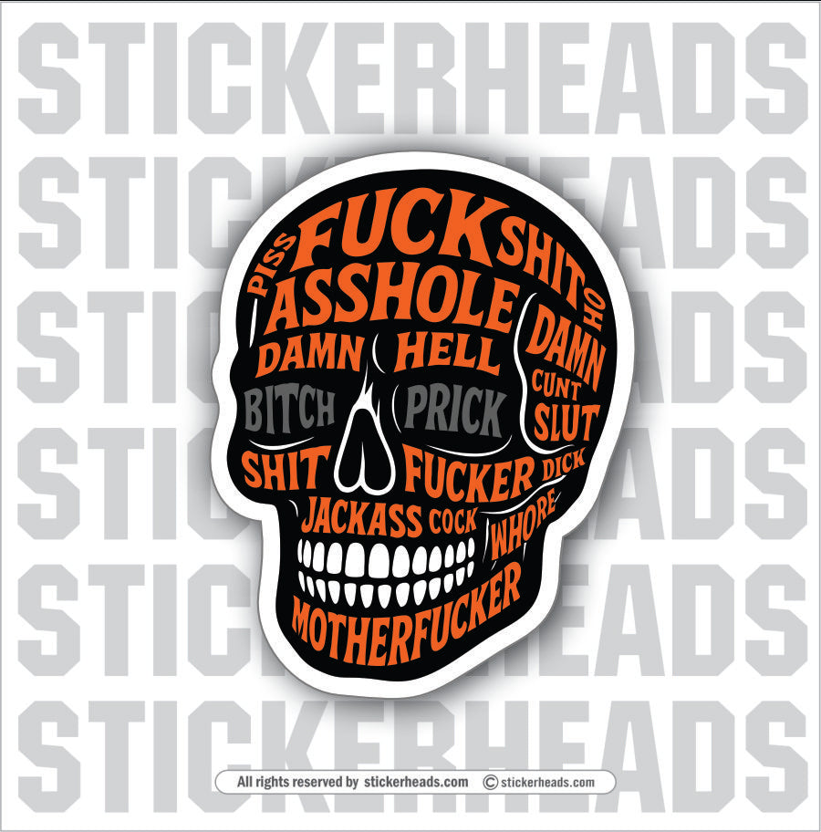 THE CURSED SKULL - HALLOWEEN Misc SKULL Sticker