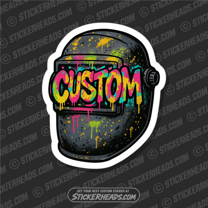 WELDER HELMET CUSTOM -  Weld WELDING Welder Sticker
