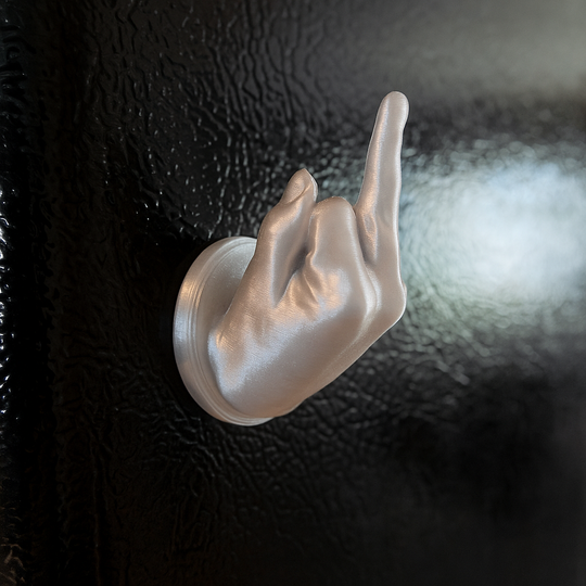 Magnetic flip off finger - Work Union Misc Funny -  Guy Gifts - Man Cave Shit