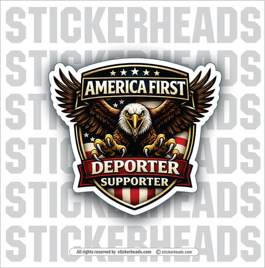 DEPORTER SUPPORTER - union Funny Sticker