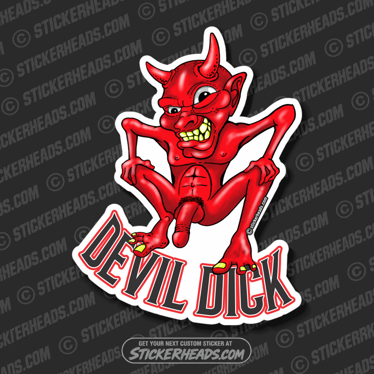 Devil Dick Devil-dick   -  Funny Work Sticker