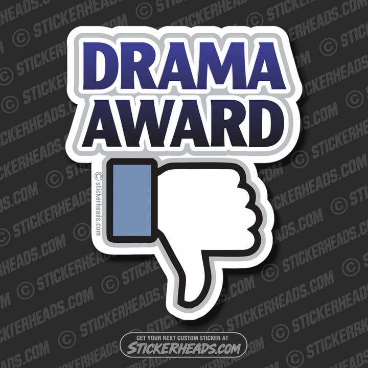 Drama Award  -  Funny Work Sticker