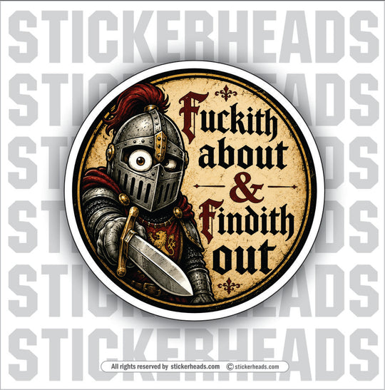 FUCKITH ABOUT FINDITH OUT- funny sticker