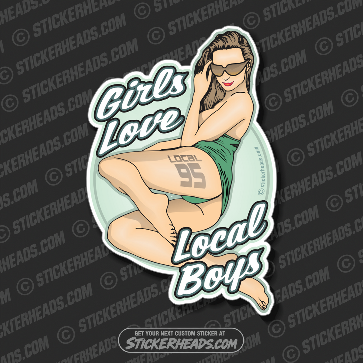 Girls Love Sexy Chick  -  Misc Union Sticker
