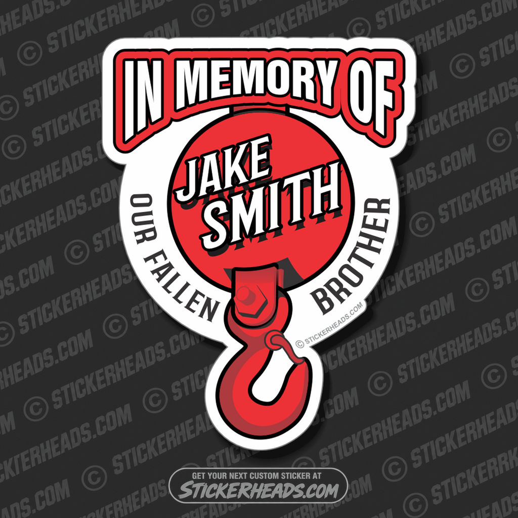 In Memory Of - Ironworker Iron Worker Ball Fallen Brother - Sticker
