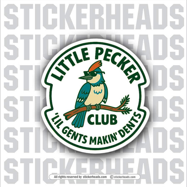 LITTLE PECKER CLUB -  Funny Sticker
