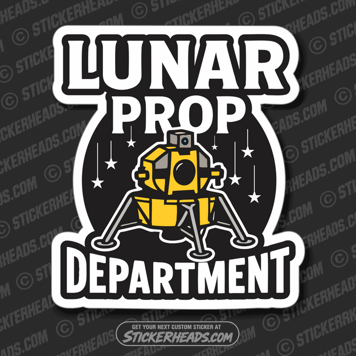 LUNAR PROP DEPATMENT- Conspiracy Sticker
