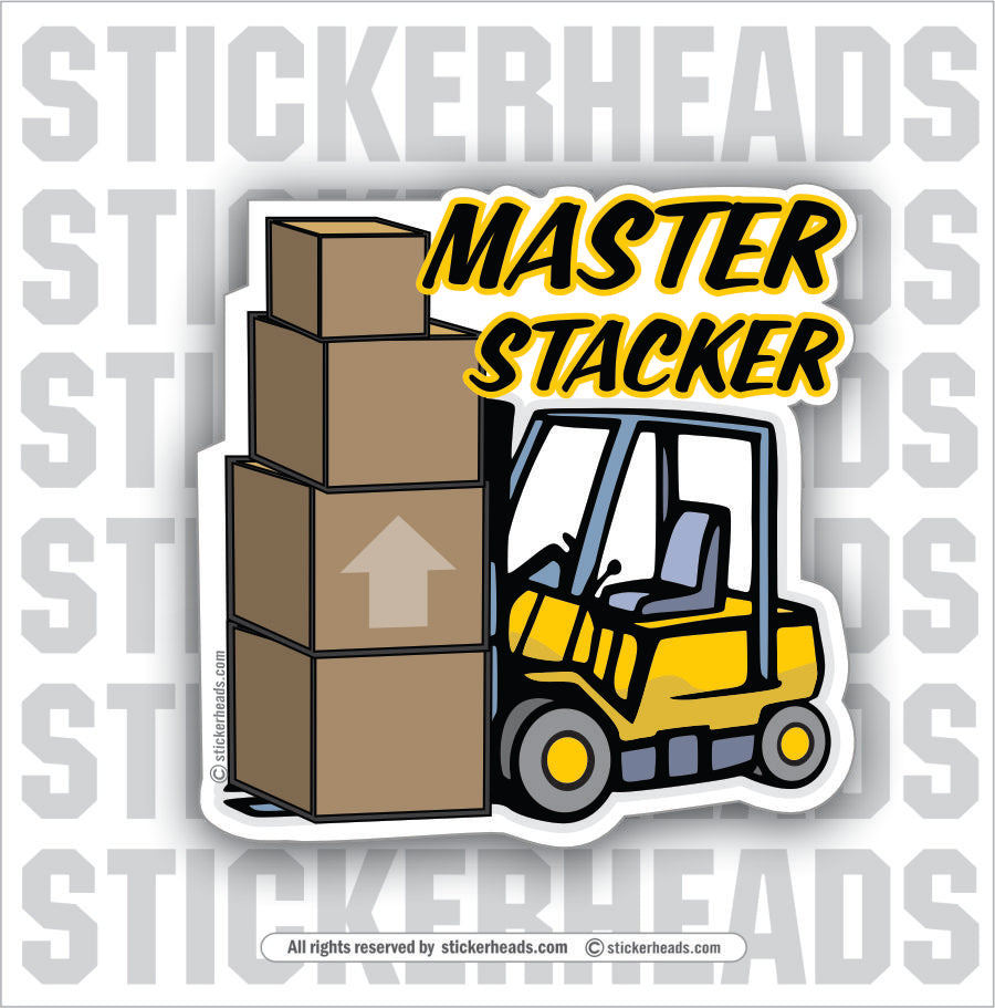 Master Stacker - Forklift Operator Sticker