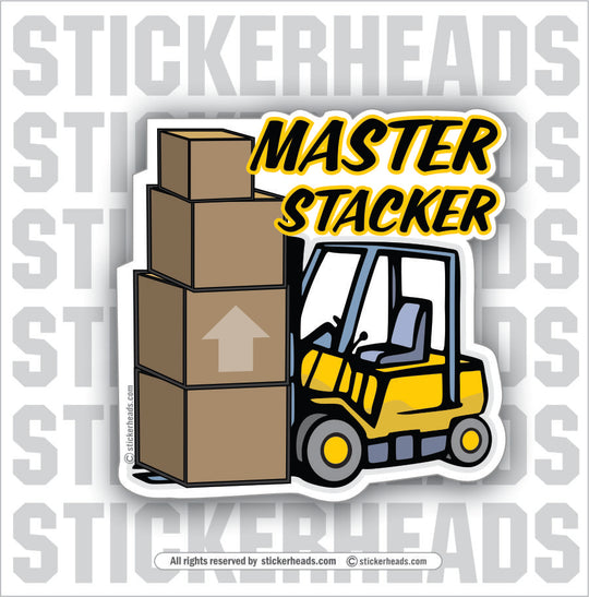 Master Stacker - Forklift Operator Sticker