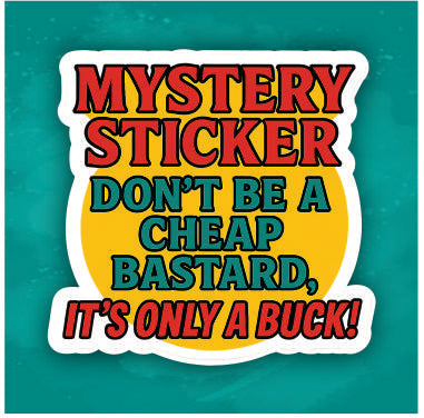 MYSTERY STICKER!  -  WHAT IS IT?  IT'S A MYSTERY